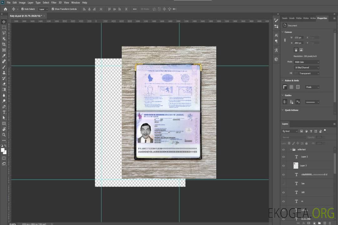 Look photo du passeport luxembourgeois template Look photo du passeport luxembourgeois template
